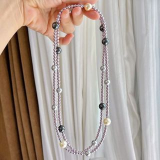 [N1105] - Dây Chuyền, Vòng Cổ, Hạt Ngọc Trai Đá Nhân Tạo Dáng Dài, Sang Trọng, Thanh Lịch, Phù Hợp Cho Nữ - DAISYN.