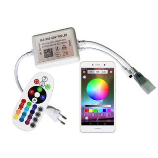 Bộ điều khiển dải LED Bluetooth 220V RGB cho RGB 5050 Dải LED Điều khiển phích cắm EU