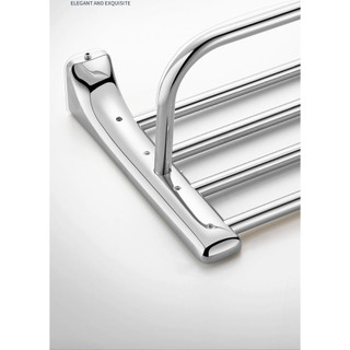 Kohler Phòng tắm cổ điển Kohler304Giá treo khăn bằng thép không gỉ cho phòng tắm, giá treo khăn tắm hai tầng, thanh treo