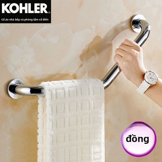 【 KOHLER 】 Tay cầm phòng tắm hoàn toàn mới, thanh vịn bồn tắm bằng đồng cho người già, thanh vịn dày chống trượt, thanh