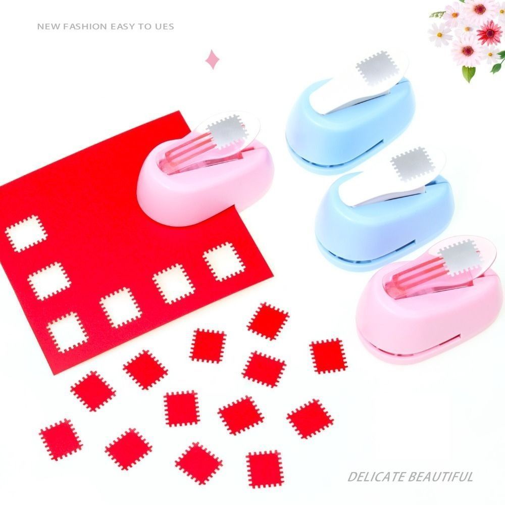 Dập nổi tem thủ công BAMBOOB, máy dập nổi DIY tinh tế, đục lỗ hình tem di động cho scrapbooking giấy