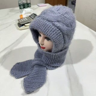 Khăn Quàng và Mũ Trùm Đầu MKYCO - Lông Thú Giả Sang Trọng Cho Nữ, Phù Hợp Mùa Thu Đông