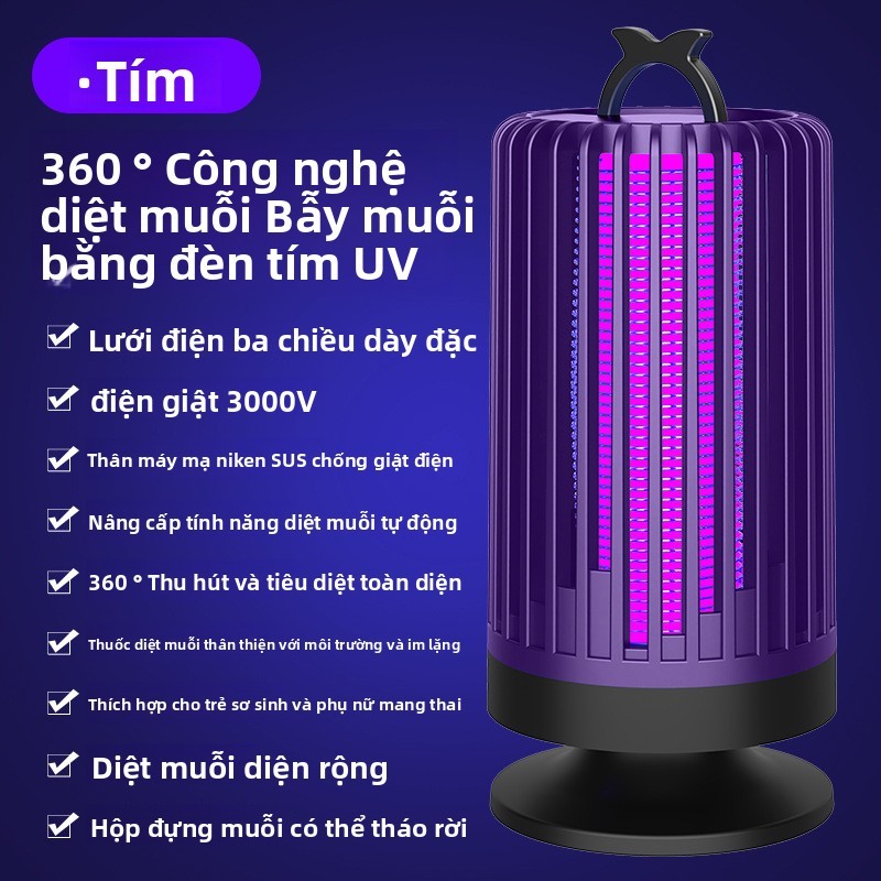 Điện Chống Muỗi Đèn Sạc usb Di Động Hộ Gia Đình Ký Túc Xá Điện Chống Muỗi Diệt Muỗi Chống Muỗi NKNV