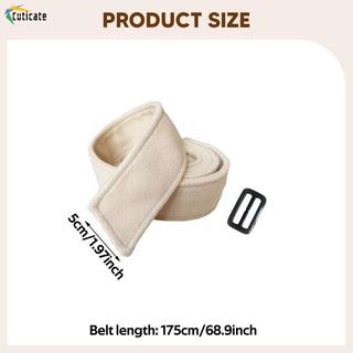 Thắt lưng hai mặt nữ, phụ kiện thời trang polyester, phù hợp áo khoác và áo len