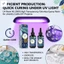 2 chiếc 100g Nhựa Epoxy không mùi trong suốt cao cho đồ thủ công Dự án DIY