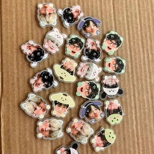 Seventeen Big Head Emoticon Pack Hàn Quốc Nhóm Quạt Ngoại Vi Hỗ Trợ Độc Quyền Acrylic Piece 6.30