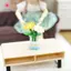 MJnmc Mini Nhân Tạo Hoa Cúc Chậu Dễ Dàng Bảo Trì Hoa Giả Cho Nhà Búp Bê Bàn Cát Mini Phong Cảnh Trang Trí Đạo Cụ Mới