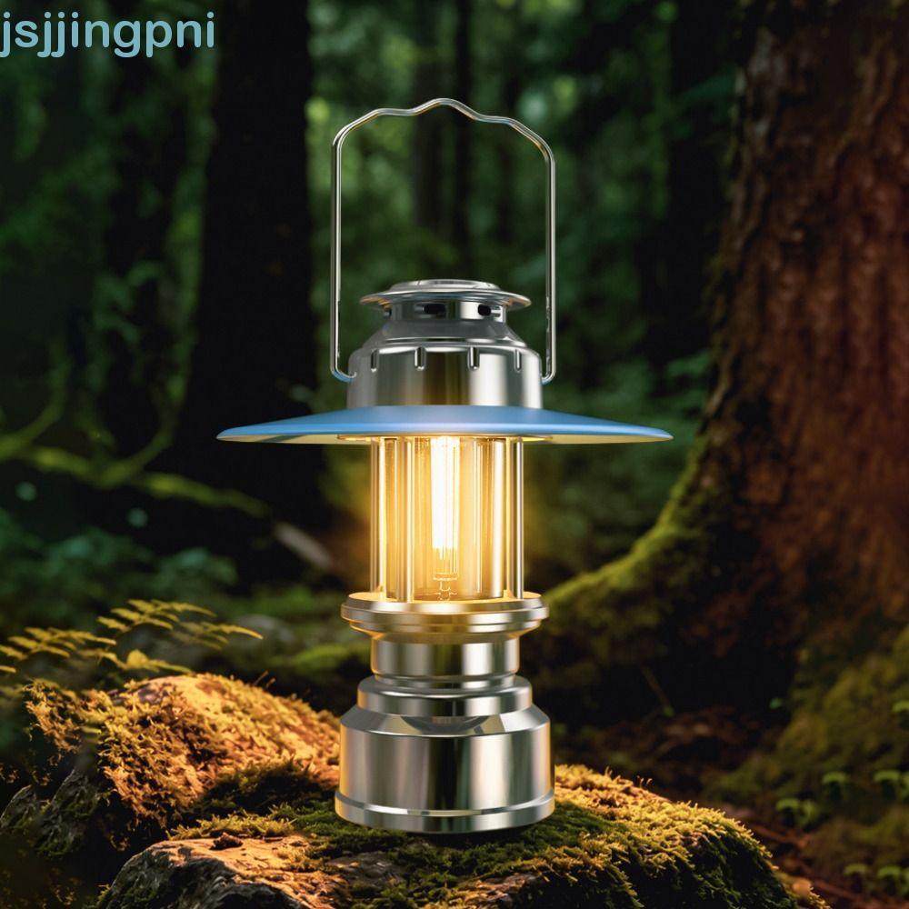 Đèn lồng ngựa JSJJING, Đèn cắm trại di động phong cách cổ điển, Đèn khẩn cấp chống nước sáng có thể sạc lại cầm tay ngoài trời