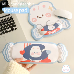 Chính Hãng Toffee Thỏ Miếng Lót Bàn Phím Còn Lại Silicon Văn Phòng Cổ Tay Miếng Lót Dày Thoải Mái Cổ Tay Bảo Vệ Tay Chống Trơn Trượt26063016