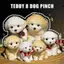Squishy Teddy Dog Đồ chơi giảm căng thẳng với khăn quàng cổ sang trọng dễ thương Thân thiện với da Họa tiết mềm Bóp Đồ chơi dành cho học sinh Thi Giảm lo âu