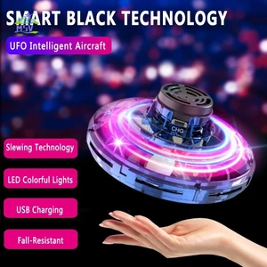Mini Flying Spinner Drone UFO - Đồ chơi vòng tròn bay ma thuật điều khiển bằng tay