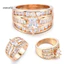 Một thế giới| Thời Trang Nữ Cubic Zirconia Kẻ Sọc Cưới Đính Hôn Nhẫn Trang Sức
