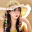 Siyuyan Mùa Hè Nhiều Màu Sắc Bướm Phối Ren Mũ Rơm Dành Cho Nữ Vành Rộng Chống Nắng Mũ Cho Bãi Biển Và Kỳ Nghỉ VN