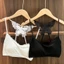 CQCJ Đệm Camisole, Tích Hợp Miếng Lót Rỗng Ra Lưng Bướm Vest, Bướm Thêu Ren Viền Ngực Quấn Hàng Ngày Innerwear