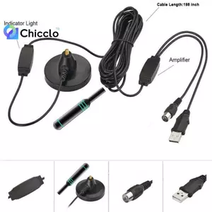 Ăng-ten TV kỹ thuật số có bộ khuếch đại tín hiệu 480 + Dặm Ăng-ten ngoài trời trong nhà VHF UHF Kỹ thuật số trên không Đẹp