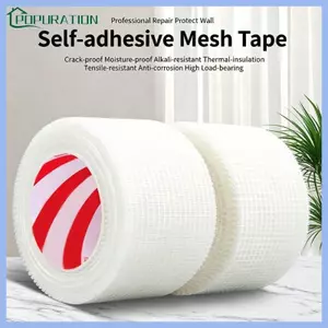 Băng keo dán tường bằng sợi thủy tinh POP cho vách thạch cao Khớp trần Đường may sửa chữa tường 20 mét