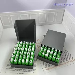 WANYEDI Letter Seal Tool, Upper Lower Hard Mold Chất liệu Đất sét Bảng chữ cái Tem, Bộ chữ cái sáng tạo PLA Kích thước nhỏ Khuôn đất sét DIY Thủ công DIY DIY DIY DIY DIY