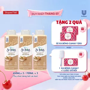 Combo 3 sữa tắm ST.IVES (Tùy chọn 450ml/chai hoặc 700ml/chai)