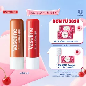 Bộ 2 son dưỡng môi Vaseline dạng thỏi Lip Care: Bơ Ca Cao và Hồng Xinh (4.8g x2)