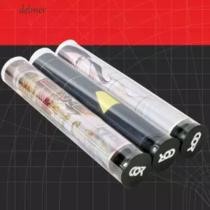 DELMER Thảm chơi game Storge Tube, Hộp đựng thẻ trò chơi bằng kính thiên văn Pad, Hộp bảo vệ sinh nhật Xi lanh nhẹ GameMat Protecter Playmat