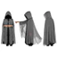 THEGIRL8B Áo choàng Halloween, Thiết kế có mũ trùm đầu Phong cách phóng đại Halloween Cosplay Cape, Thời trang Rách họa tiết Tattered Vải Unisex Halloween Ma Trang phục Tiệc Halloween