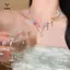 Ngôi sao đầy màu sắc Y2K Love Nelace Ngọt ngào Cool Nữ Mặt dây chuyền Hạt Nelace Xương đòn Dây chuyền Choker [Mina]