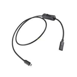 Btsg Type C USB 3 1 Cáp Sạc Dây Nguồn Có Công Tắc 10Gbps Dữ Liệu 4K Video