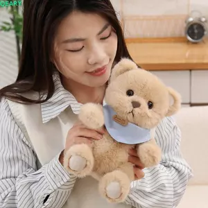 QEARY Thắt Nơ Gấu Búp Bê, Chất Liệu Mềm Khăn Size 25cm Gấu Đồ Chơi Sang Trọng, Bé Gái Bé Trai Thiết Kế Dễ Thương Khăn Phụ Kiện Đầy Màu Sắc Thắt Nơ Gấu Búp Bê Sang Trọng Đồng Hành Trẻ Em