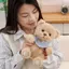 QEARY Thắt Nơ Gấu Búp Bê, Chất Liệu Mềm Khăn Size 25cm Gấu Đồ Chơi Sang Trọng, Bé Gái Bé Trai Thiết Kế Dễ Thương Khăn Phụ Kiện Đầy Màu Sắc Thắt Nơ Gấu Búp Bê Sang Trọng Đồng Hành Trẻ Em