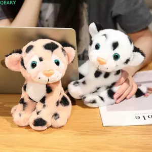 QEARY Mô Phỏng Da Báo Sang Trọng Đồ Chơi, Bộ Sưu Tập Ngồi Búp Bê Sang Trọng Da Báo Sống Động Như Thật, Đồ Chơi Ngủ Cho Bé PP Cotton Lông Tơ Thú Thoải Mái Đồ Chơi Nhồi Bông Sinh Nhật