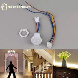 GE 110v 220v Nhà Trong Nhà Ngoài Trời Đèn Hồng Ngoại Cảm Biến Chuyển Động Trễ Thời Gian Chiếu Sáng Nhà PIR Switch LED Nhạy Cảm Đèn Ngủ VN