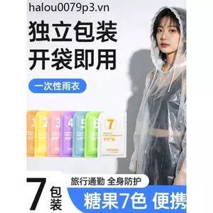 Du Lịch Ngoài Trời Áo Mưa Dùng Một Lần Người Lớn Trẻ Em Toàn Thân Chống Mưa Di Động Trôi Thẻ Chống Thấm Nước Nén Poncho