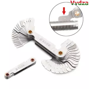 VVDZA Ren Cắm Đồng Hồ Đo Thép Carbon Metric Inch 55 / 60 Độ Gear Răng Đồng Hồ Đo