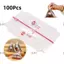 JUIC 100 Chiếc Túi Đóng Gói Quả Bóng Cơm Tam Giác, Nori PP Túi Sushi Dùng Một Lần Onigiri, Hai Lớp Nori Rong Biển Túi Nhựa Bọc Onigiri
