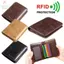 Ví nam GILL, Ví gấp đôi chặn RFID đa chức năng, Ví nam ngắn mỏng cổ điển bằng da PU dành cho nam nữ