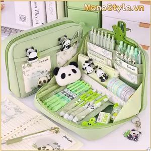 Bút Chì MONOSTYLE, Túi Đựng Bút 12 Lớp Dây Kéo, Đa Năng Mở Lớn 90 Độ Dung Tích Lớn Túi Đựng Bút Sinh Viên