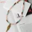 HFSHY Bohemian Đá Nhiều Màu Sắc Nelace Thủ Công Thép Không Gỉ Mặt Dây Chuyền Cá Độc Đáo Tuyên Bố Trang Sức Cho Bãi Biển Đảng Mặc VN