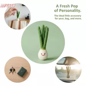 HFSHY Cảm Thấy Rau Xanh Móc Khóa Sáng Tạo Ngộ nghĩnh Túi Mềm Mặt Dây Chuyền Thời Trang Bapa Quyến Rũ Cho Bé Gái Du Lịch Quà Tặng Lưu Niệm VN