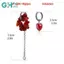 GHX Đá Đỏ Trái Tim Nelace Tối Giản Nhỏ Không Gây Dị Ứng Trang Sức Dành Cho Nữ Mặc Thường Ngày Tốt Nghiệp Quà Tặng Cho Cô VN
