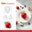 Khay đá dâu tây Khuôn silicon dâu cho kẹo sô cô la Bánh Cupcake Xà phòng nướng Jello Cookie Wax Crayon tan chảy [VN]