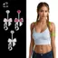 Nhẫn đeo nơ tối giản Ngôi sao mặt trăng Tòn rối bụng Nhẫn pha lê bằng thép không gỉ Rốn xuyên cho trang phục thường ngày mới