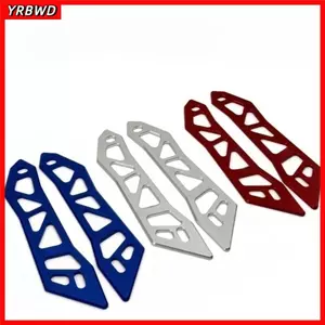 Giá đỡ kính chắn gió xe máy YRBWD, Giá đỡ kính chắn gió trang trí CNC, Giá đỡ kính hợp kim nhôm đa năng Sửa đổi xe máy