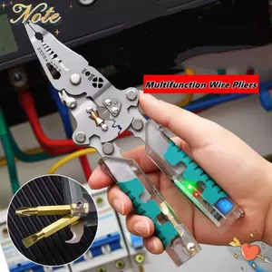 NOTE1 Kìm Tước Dây Gấp, Kìm Điện Gấp Đa Năng, Kìm Di Động Dày Với Kiểm Tra Điện Áp Kìm Uốn Chống Trơn Trượt