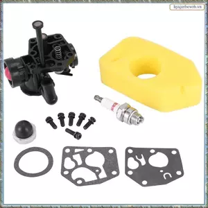 795477 Bộ chế hòa khí + 698369 Lọc gió cho Briggs & Stratton 795469 794147 699660 794161 498811Phụ kiện máy cắt cỏ