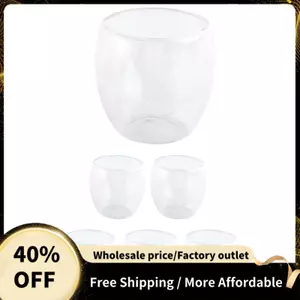 6 Bộ Cốc Cà Phê Thủy Tinh Rỗng Hai Lớp 80Ml Để Uống Trà, Cà Phê, Ly Uống