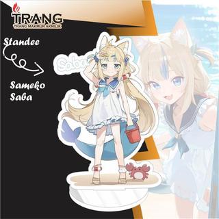 Standee Figure Akrilik Sameko Saba Vtuber / Standing Action figure Acrylic Sameko Saba Vtube - Style 1