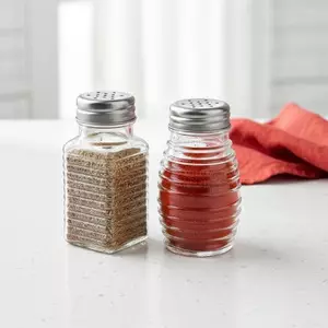 Doutie Lọ Muối Thủy Tinh Trong Suốt Có Nắp 2 Chai Gia Vị Nhà Bếp Cho Tiêu Kín Hơi Gia Vị Hộp Đựng VN