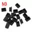 20 Chiếc Nhựa Hình Chữ Nhật Cuối Nắp 30mm x 20mm Ống Ren Chèn Chân Cao Su