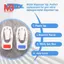 Máy phân phối nước thay thế loại đẩy Vòi nhựa trắng 2 chiếc