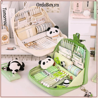 Túi Đựng Bút ORDOBOX, Bút Chì Mở Lớn 90 Độ Dung Tích Lớn, Thời Trang 12 Lớp Dây Kéo Tròn Văn Phòng Phẩm Tổ Chức Đồ Dùng Văn Phòng Học Tập